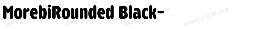 MorebiRounded Black字体转换 MorebiRounded Black字体转换
